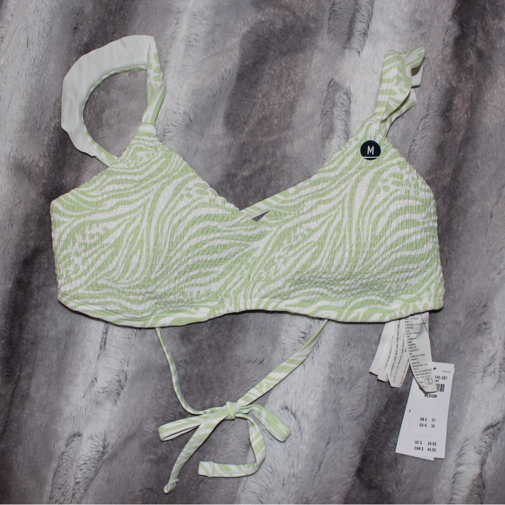 Hollister Zebra Bikini Top